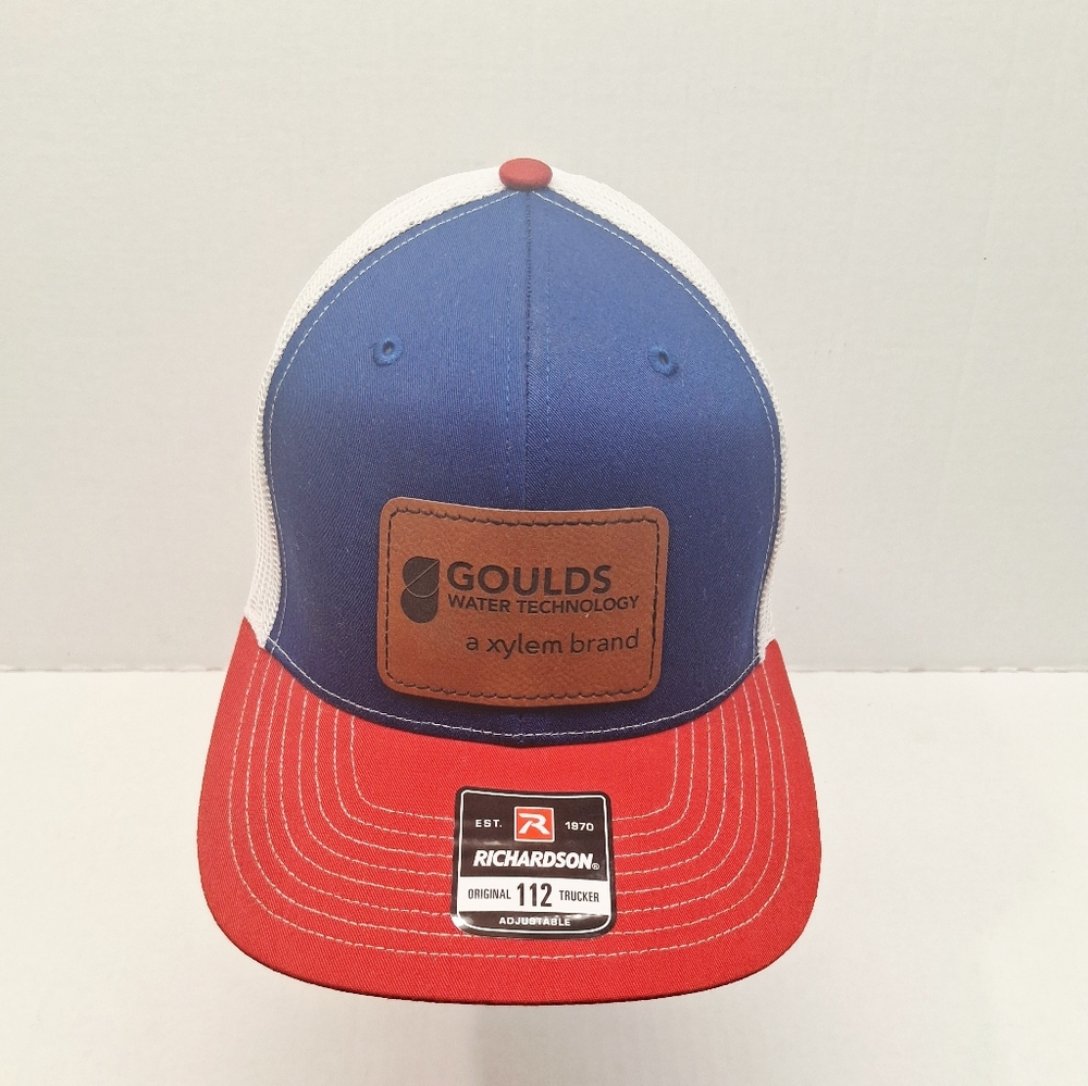 Goulds Water Technology a Xylem brand Adjustable Red White Blue Trucker Hat